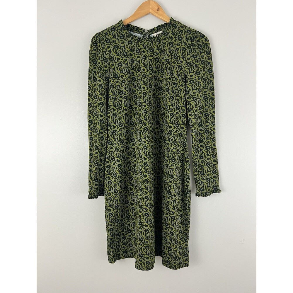 Boden Dress Floral Long Sleeve Sheath Dress